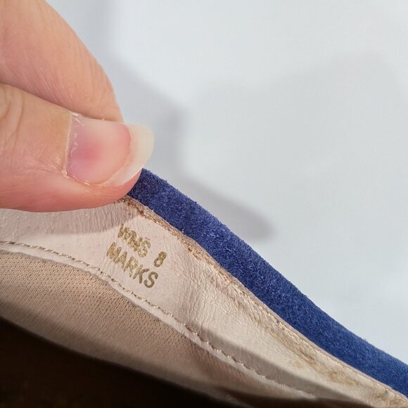 Report Suede Booties Blue Size 8 - Picture 6 of 6